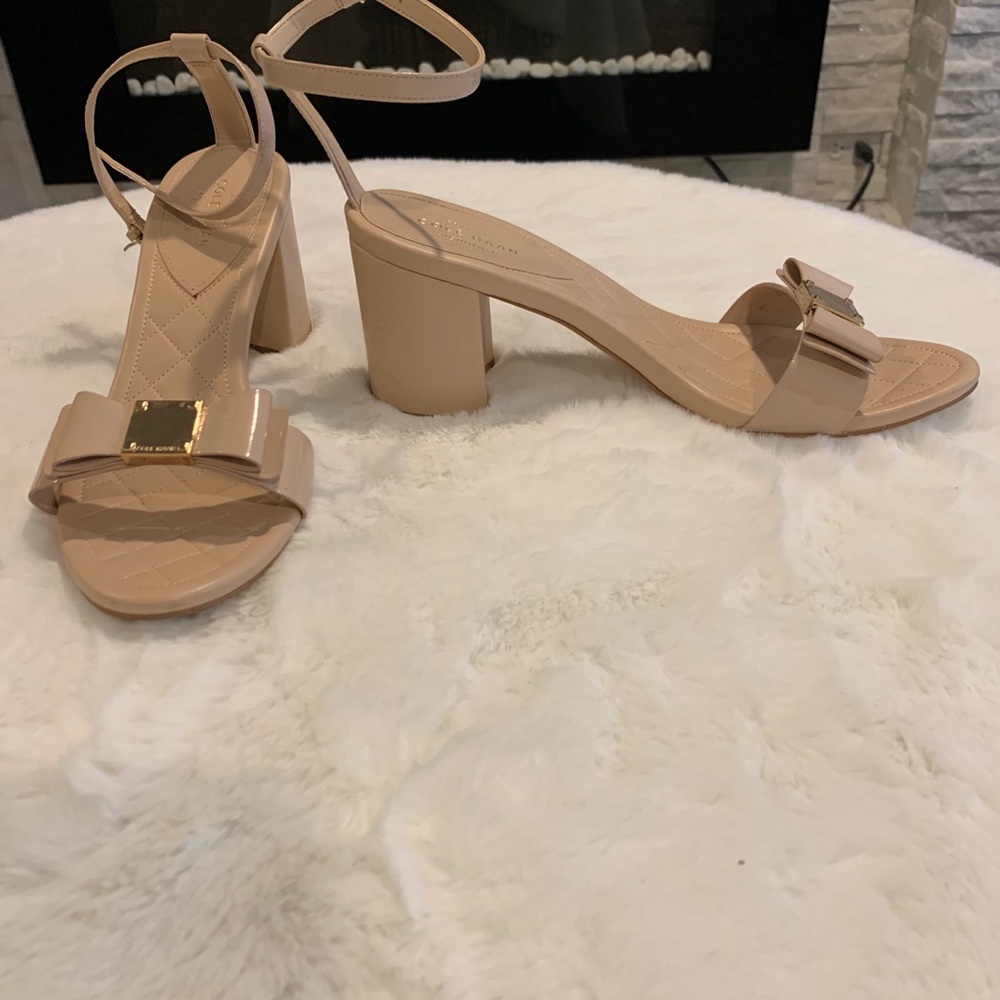Cole Haan Tali Bow Sandal Nude Size 10B